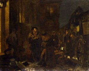 Une halte pendant le voyage - Adolph Menzel