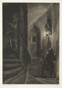 Essai sur pierre avec pinceau et grattoir : Chasse sur l