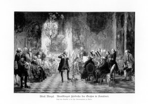 Frédéric le Grand Concert à Sanssouci, 1852, 1900