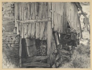 Cabane en bois autour d