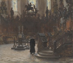 Les stalles du chœur dans la cathédrale de Mayence