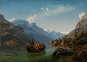 Procession nuptiale sur le Hardanger - Adolph Tidemand