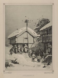 Illustration du livre Norge fremstillet i Tegninger par Asbjørnsen, P.Chr. et publié par Chr. Tønsberg (no, 1848)