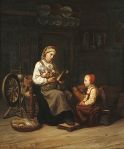La mère enseignant