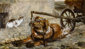 A.Menzel, chien de traîneau et chat