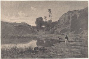 Un cavalier près d