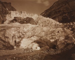 Suisse. Grindelwald, Glacier supérieur, Source de la Lutschine, 1875-1877
