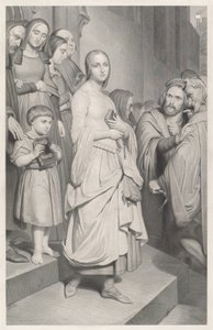 Faust voyant Marguerite pour la première fois - Adolphe Caron after Ary Scheffer