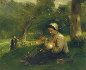 Mère et ses enfants au Saint-Siméon : la Mère aimante