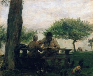 Le Repas à Honfleur, 1875 - Adolphe Felix Cals