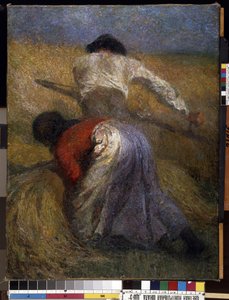 La moisson - Adolphe Joseph Thomas Monticelli