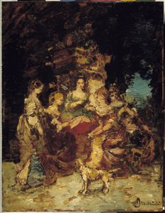 Dames dans un parc