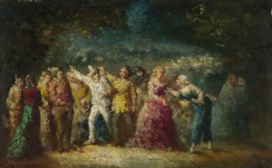 Procession aux flambeaux, années 1870-1880