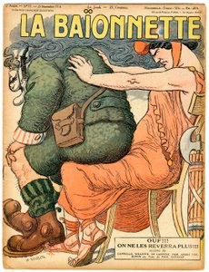 Couverture de La Baïonnette, Satirique en Couleurs - Adolphe Leon Willette