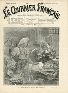 Illustration de Adolphe dit Willette (1857-1926) pour la couverture de Le Courrier français