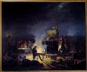 Bivouac de Napoléon Ier sur le champ de bataille de Wagram (5-6 juillet