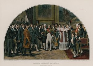 Napoléon décorant les artistes