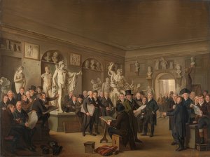 La galerie de sculptures de la société Felix Meritis
