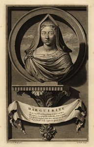 Margaret Tudor (1489-1541) (gravure) - Adriaan van der (after) Werff