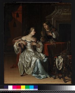 Le serviteur de Tancrède présentant le cœur de Guiscard dans une coupe dorée à Guismond, 1675 - Adriaan van der Werff