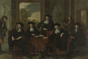 Les surintendants du Collegium Medicum à Amsterdam, 1683 - Adriaen Backer
