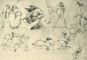 Études de figures, début du XVIIe siècle, 1943 - Adriaen Brouwer