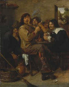 Les Fumeurs - Adriaen Brouwer