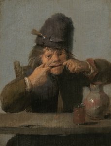 Jeune homme faisant une grimace - Adriaen Brouwer