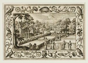 Le Christ et les disciples dans les champs, extrait de Paysages avec scènes de l