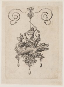 Modèles de pendentifs avec des monstres marins - Adriaen Collaert