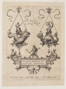 Modèles de pendentifs avec des monstres marins - Adriaen Collaert