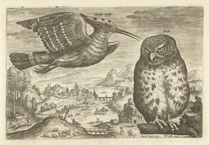 Quelques oiseaux dans un paysage (Avivm vivae) - Adriaen Collaert