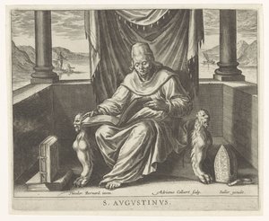 Saint Augustin - Adriaen Collaert