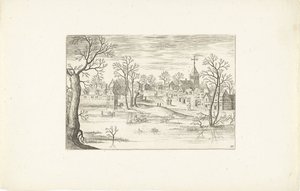 Paysage avec un étang (Paysages autour d