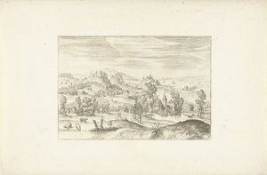 Paysage avec un ruisseau