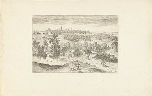 Paysage avec un étang (Landschappen rond Antwerpen) - Adriaen Collaert