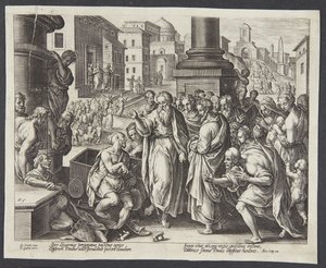 Saint Paul guérit un infirme à Lystre - Adriaen Collaert