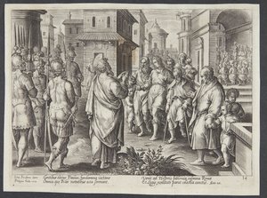Saint Paul prêchant à Rome - Adriaen Collaert