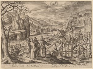 La Parabole des deux fils et des vignerons injustes - Adriaen Collaert after Hans Bol