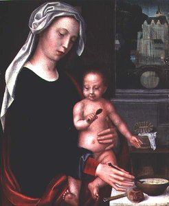Madone et Enfant - Adriaen Isenbrandt or Isenbrant
