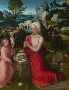 Marie Madeleine dans un paysage
