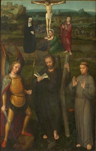 La Crucifixion avec les saints Michel l