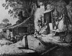 Une femme filant, 1652