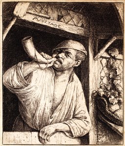 Boulanger sonnant son cor, vers 1670
