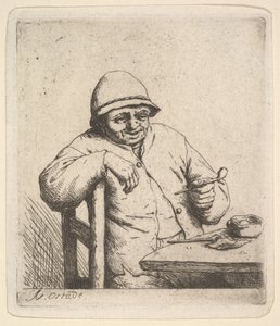 Paysanne avec une pipe - Adriaen Jansz. van Ostade