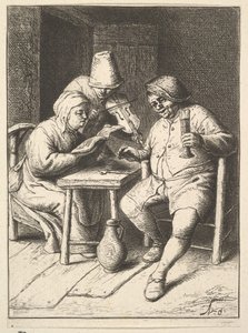 Couple chantant et violon, 1610-85
