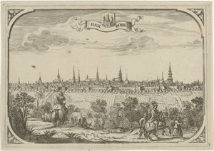 Vue de la ville de Hambourg