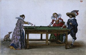 Partie de billard, vers 1620-1625