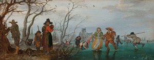 Hiver (Amusement sur la glace) - Adriaen Pietersz van de Venne