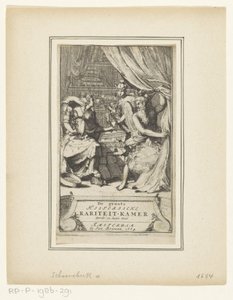 Représentation allégorique avec le Père Temps, Mercure et la Sagesse